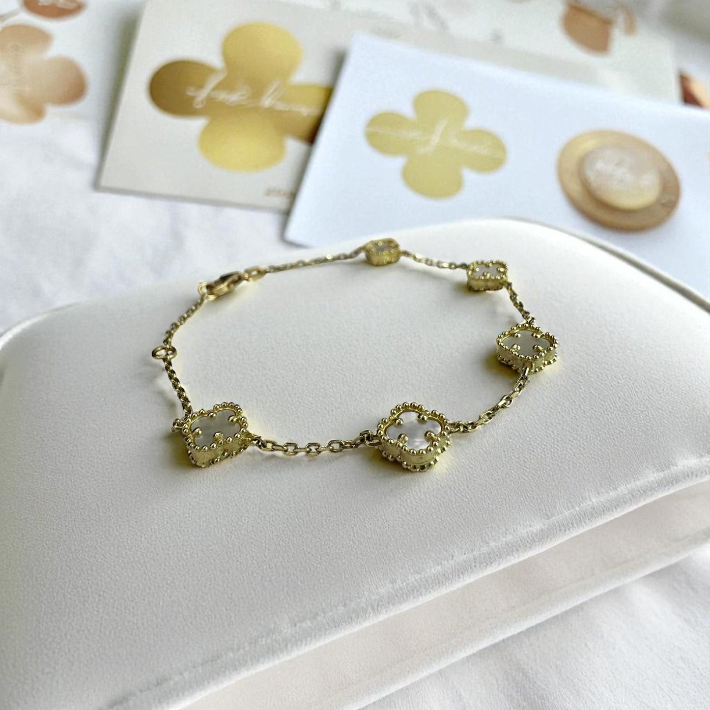 PULSO TREBOL EN ORO MEXICANO 10 K