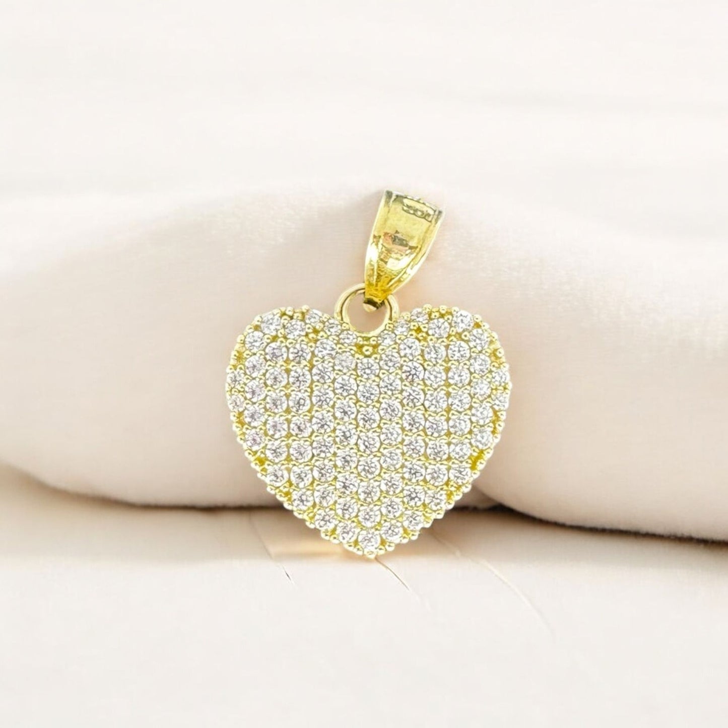 DIJE CORAZON EN ORO 10 K
