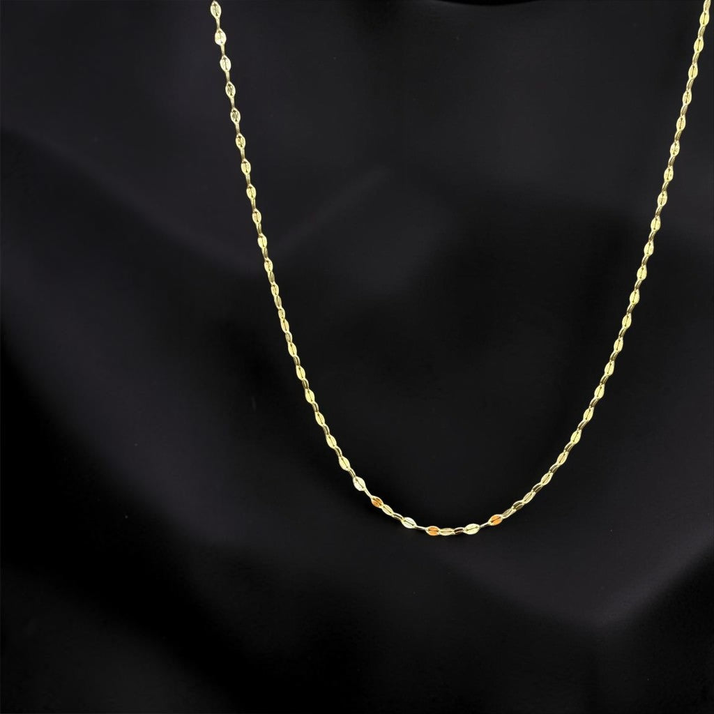 CADENA MARQUISE ADIAMANTADA EN ORO 14 K