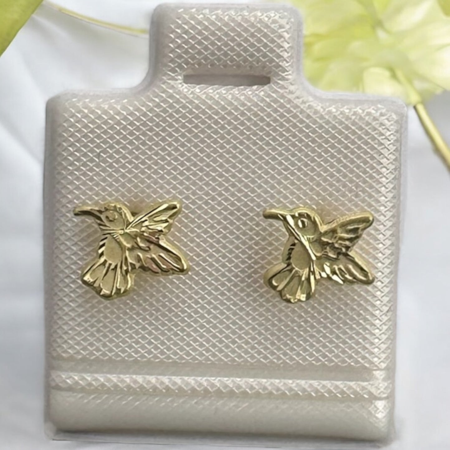 BROQUEL COLIBRI EN ORO MEX. 10 K