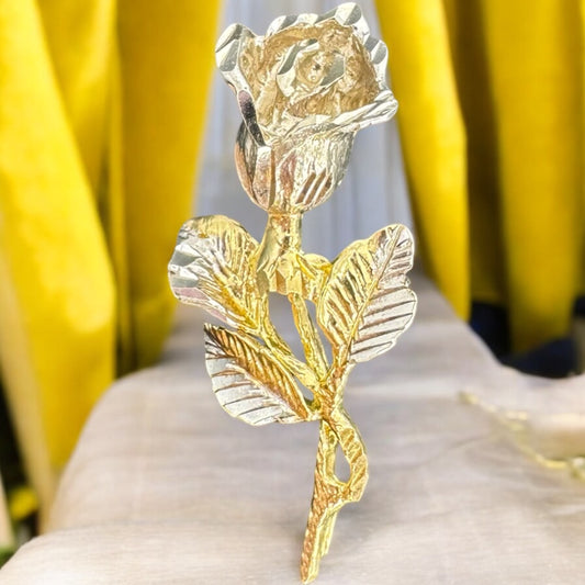 DIJE DE UNA ROSA EN ORO MEXICANO 10 K