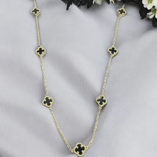 10K GOLD CLOVER NECKLACE